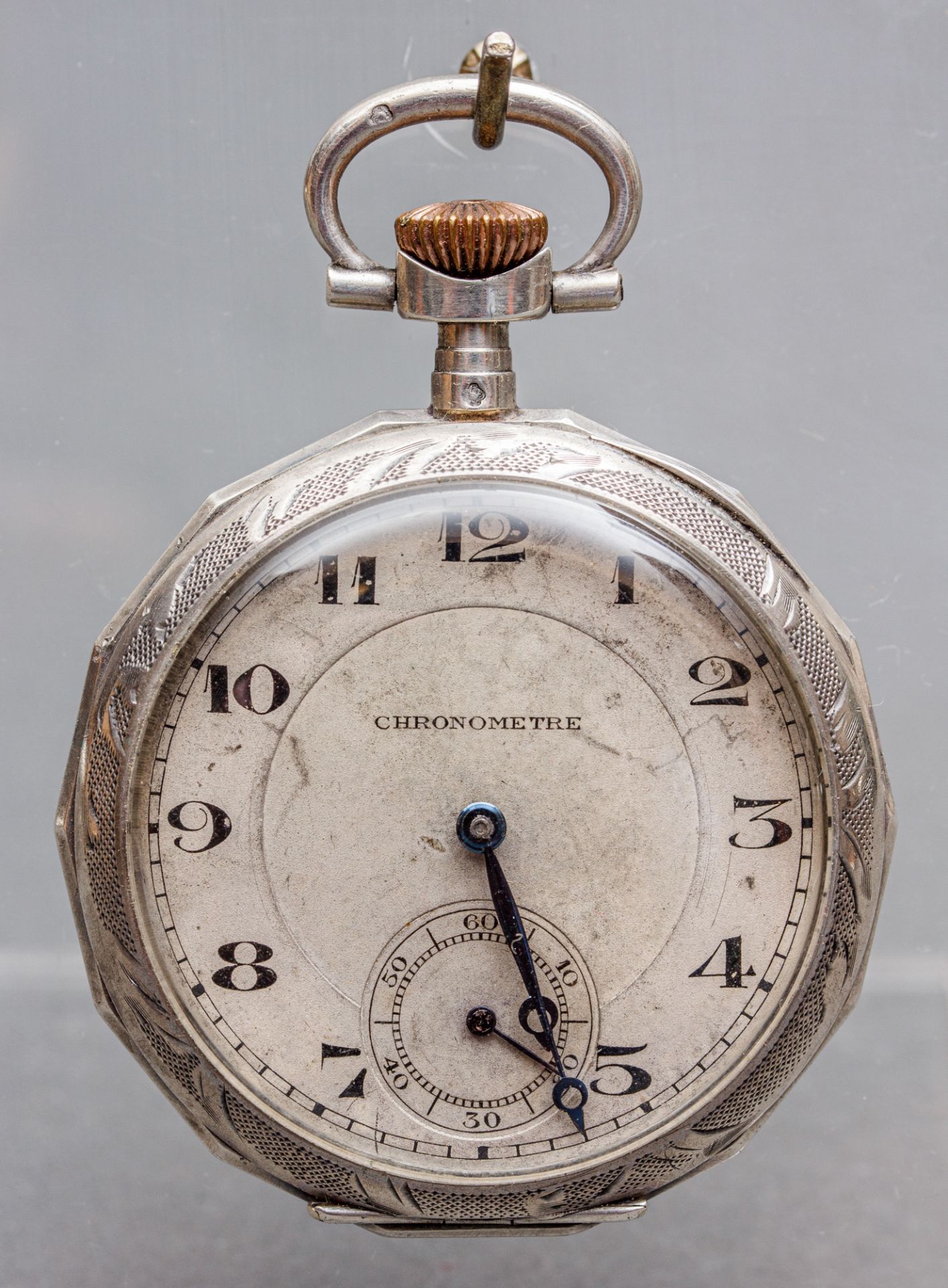 Taschenuhr Chronometre, England, um 1920, Silber