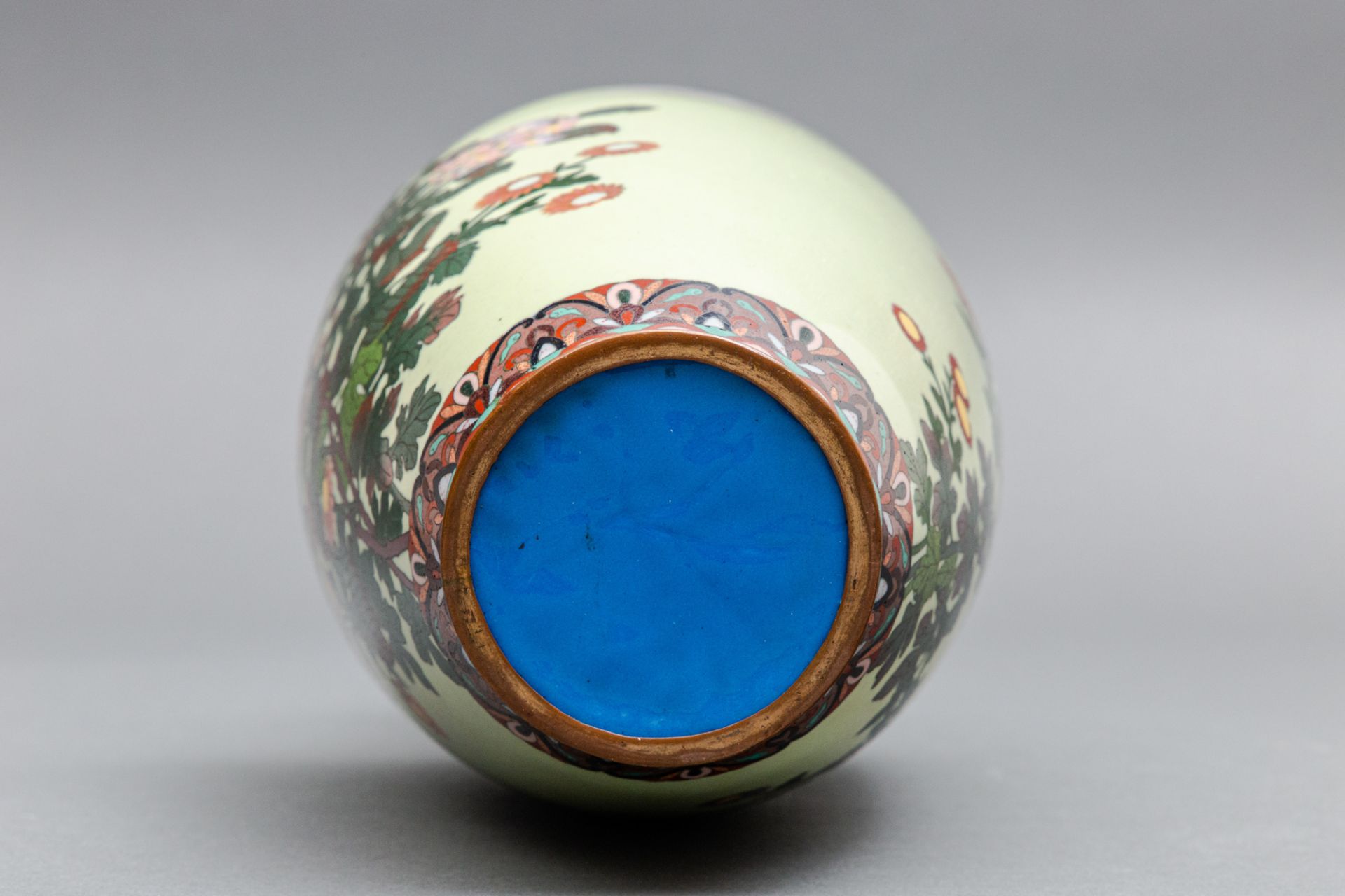 Cloisonné Vase, Japan, Meiji Zeit (1868-1912) - Bild 5 aus 5