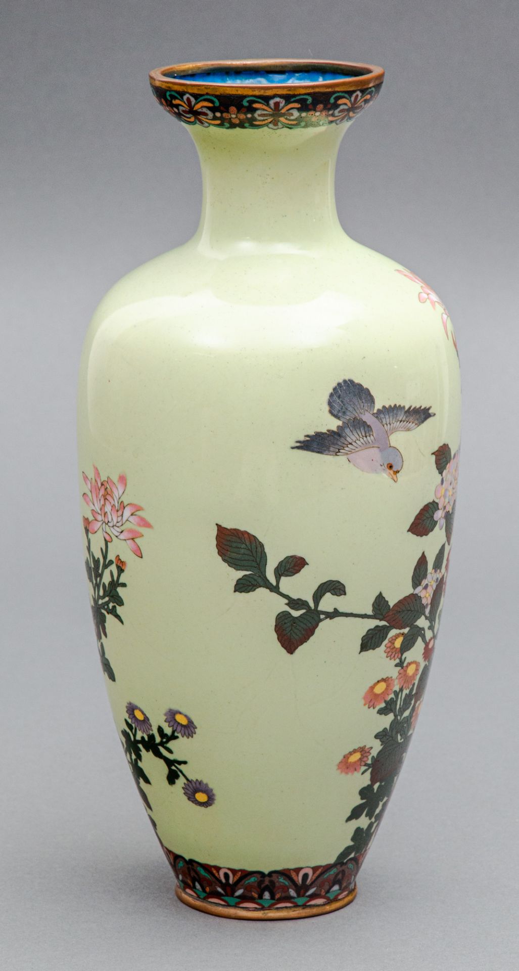 Cloisonné Vase, Japan, Meiji Zeit (1868-1912) - Bild 4 aus 5
