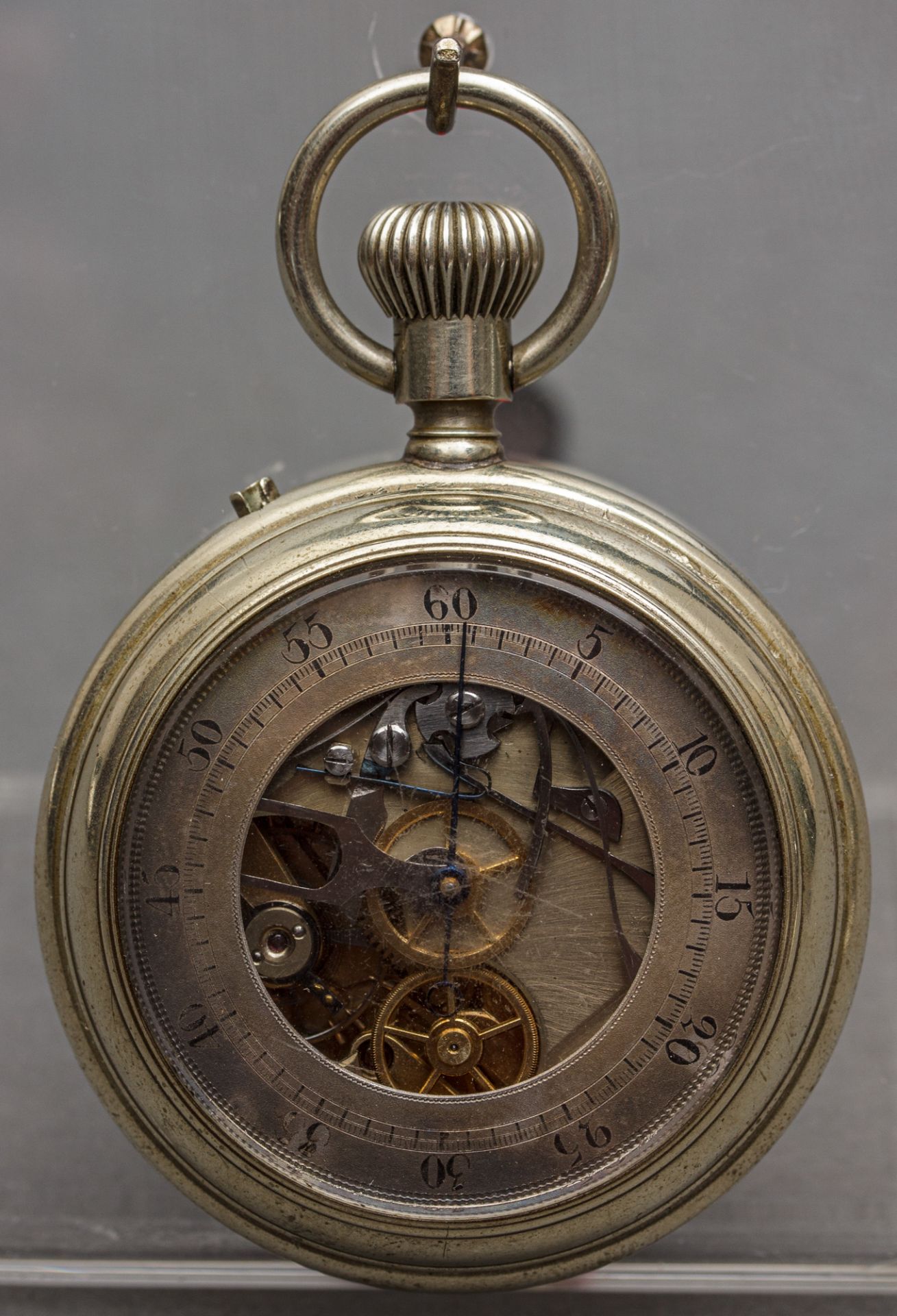 Taschenuhr mit rückseitigem Chronographen, um 1880 - Bild 2 aus 2