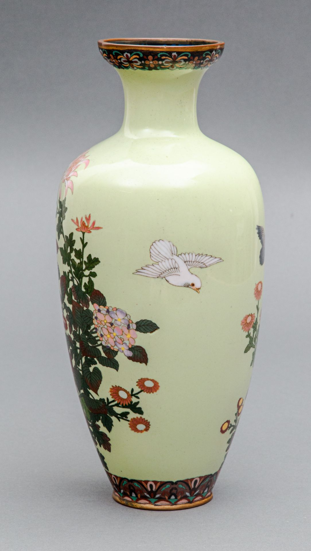Cloisonné Vase, Japan, Meiji Zeit (1868-1912) - Bild 2 aus 5