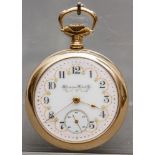 vergoldete Taschenuhr Hampdon Watch Co., um 1880