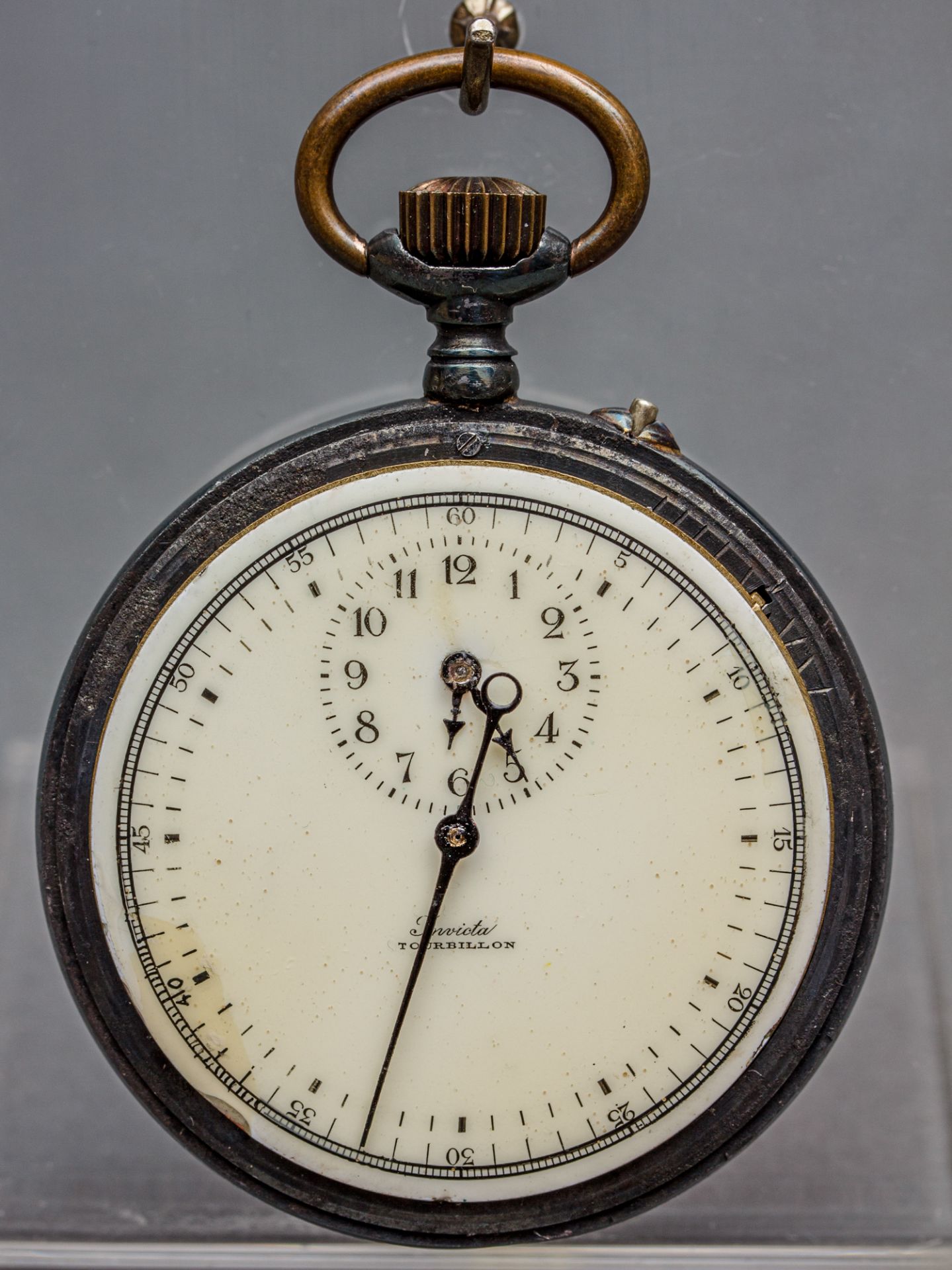 Taschenuhr Invicta 'Tourbillon', Louis u. Edouard Fallet Fils, St. Imier, Schweiz, um 1906 - Image 2 of 5