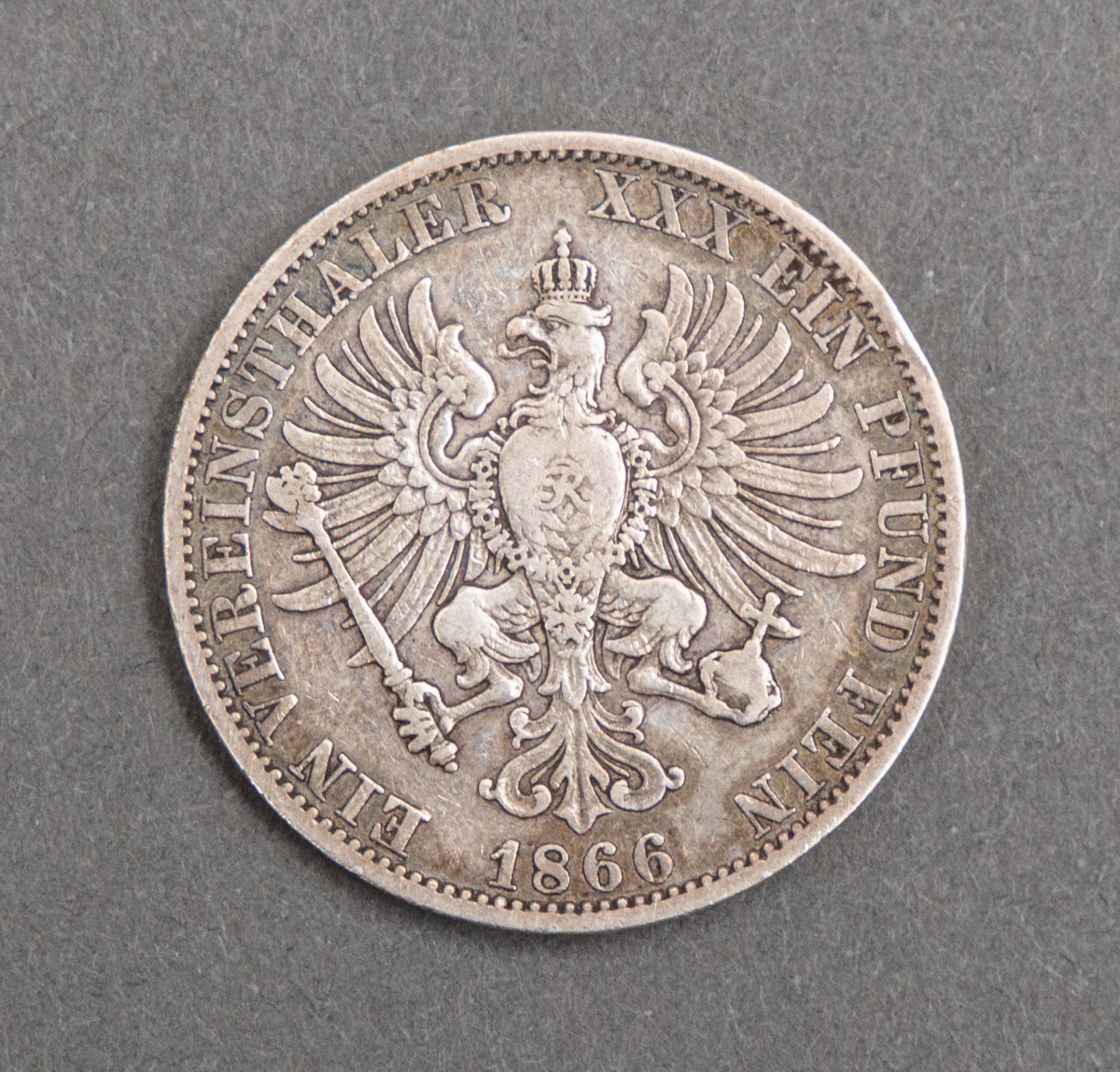 Vereinstaler 1866, Wilhelm II., Preußen