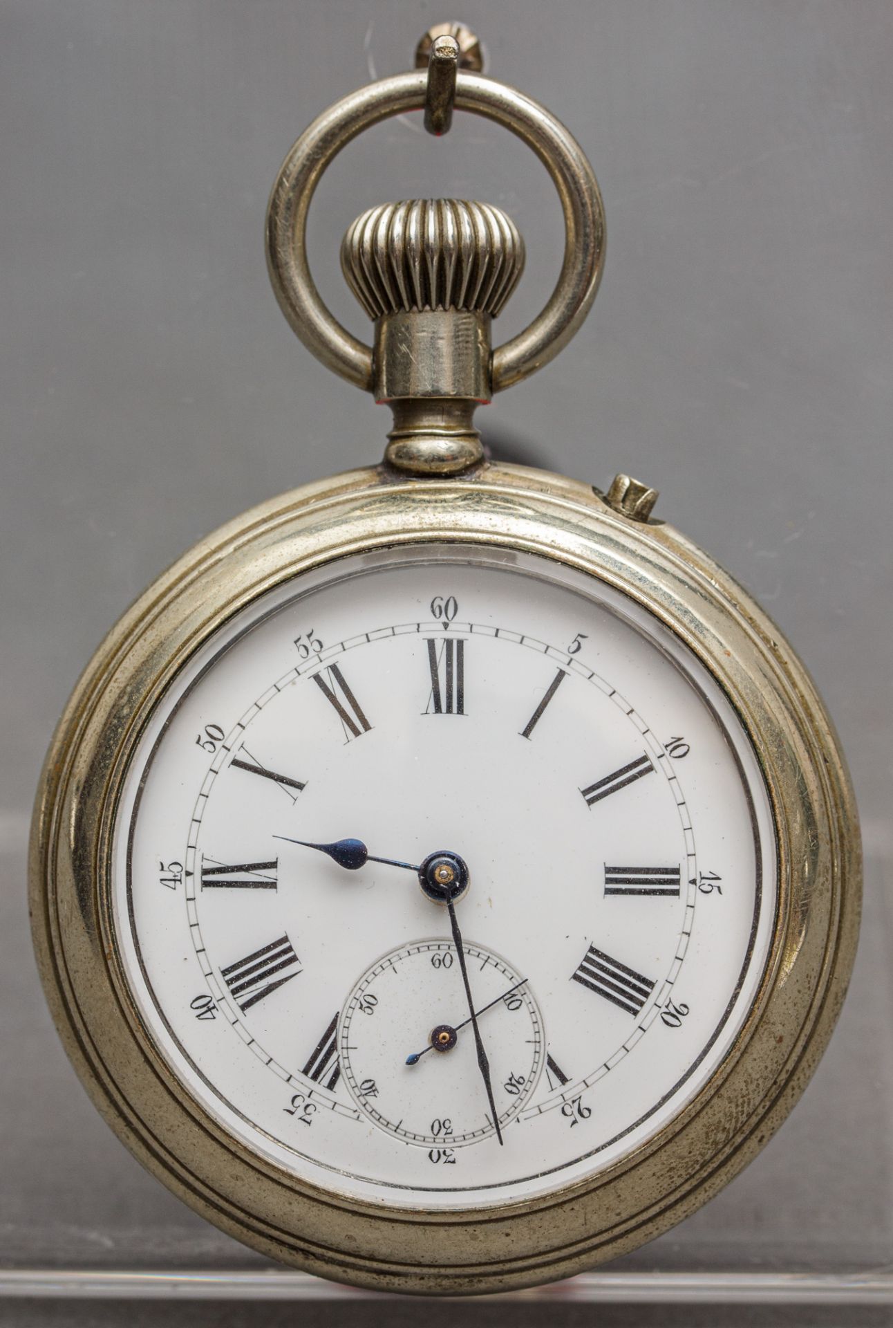 Taschenuhr mit rückseitigem Chronographen, um 1880