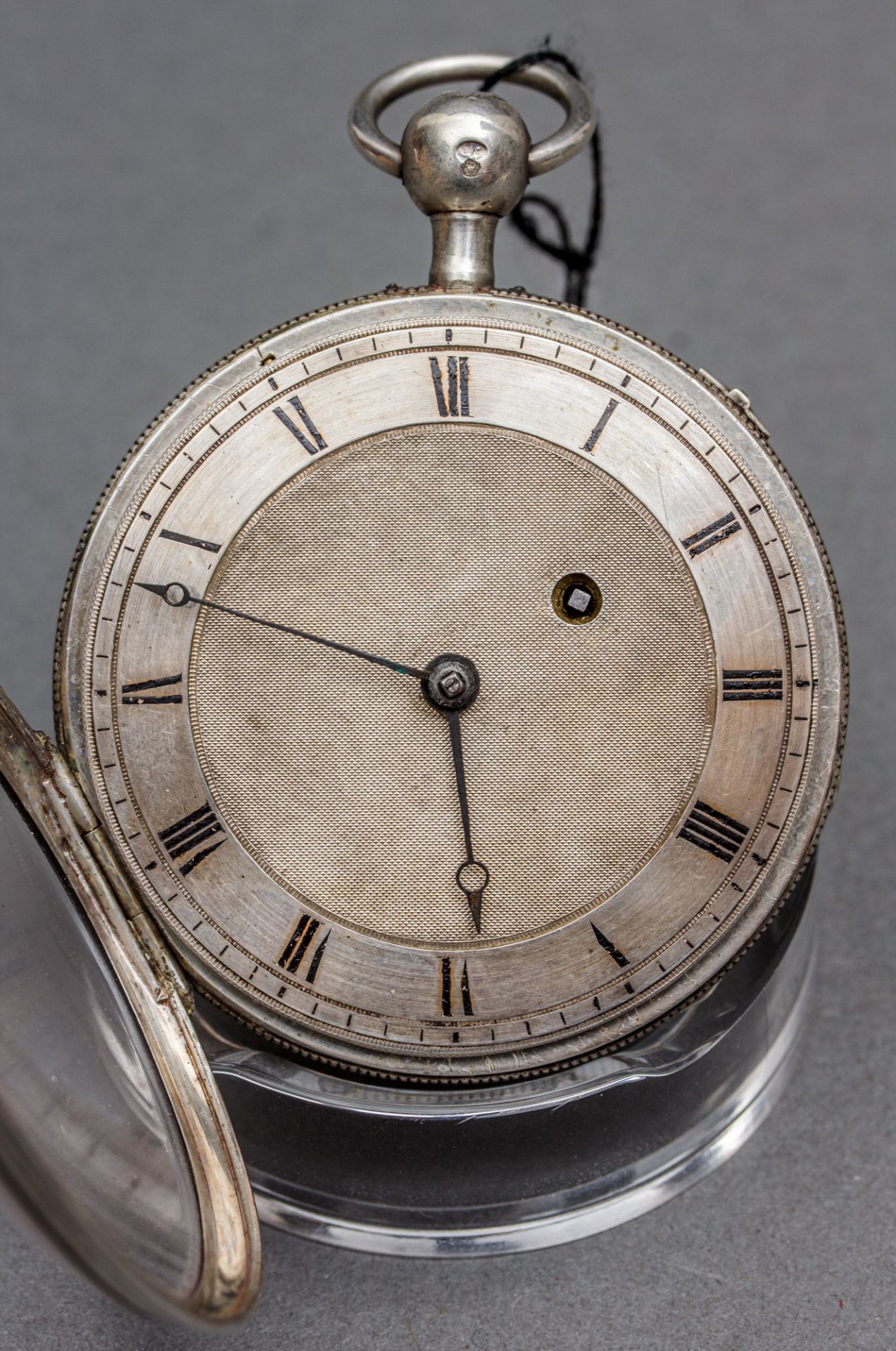 Taschenuhr mit Viertelstundenrepetition, wohl England, 19. Jh., Silber - Bild 2 aus 4