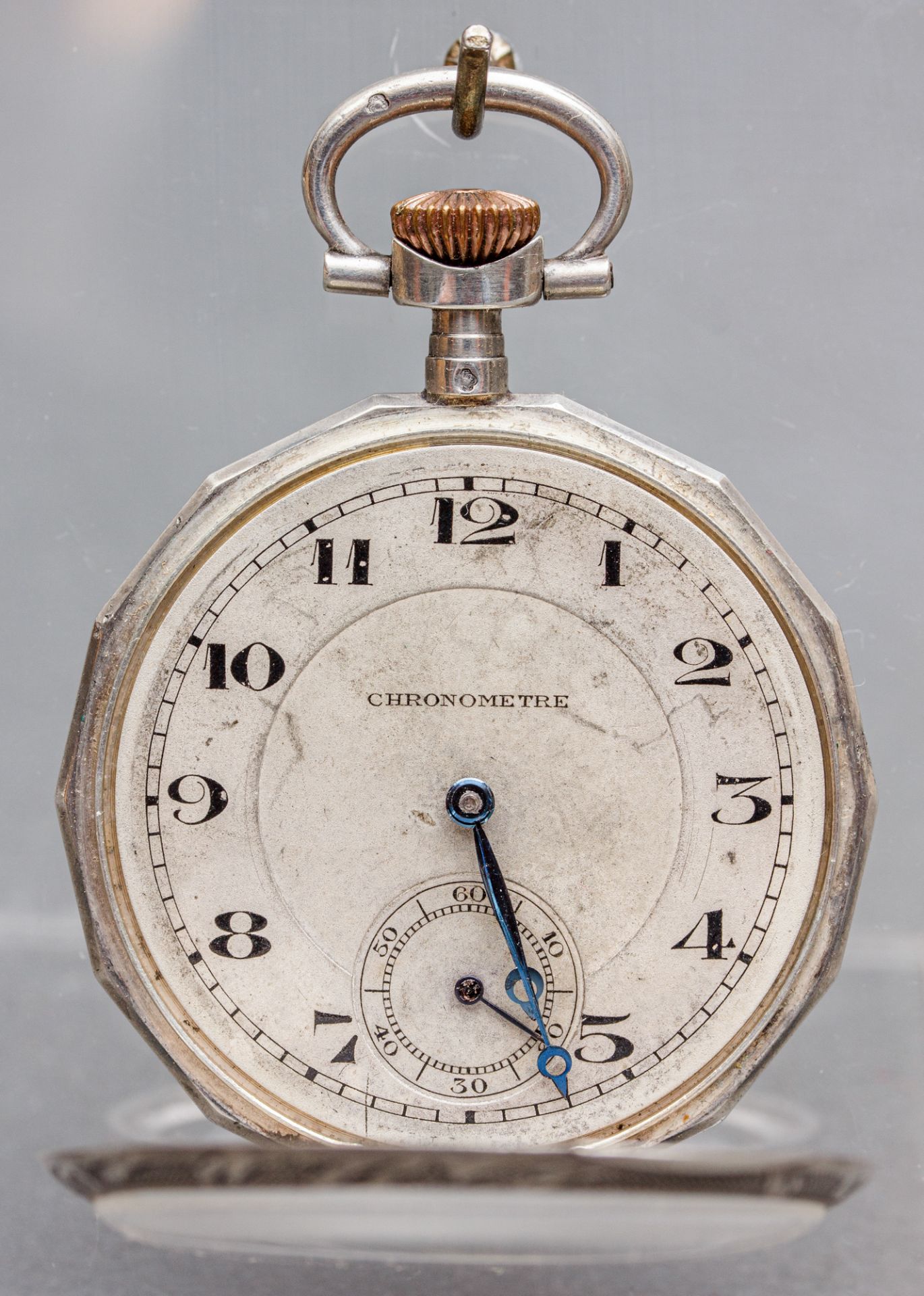 Taschenuhr Chronometre, England, um 1920, Silber - Bild 2 aus 5