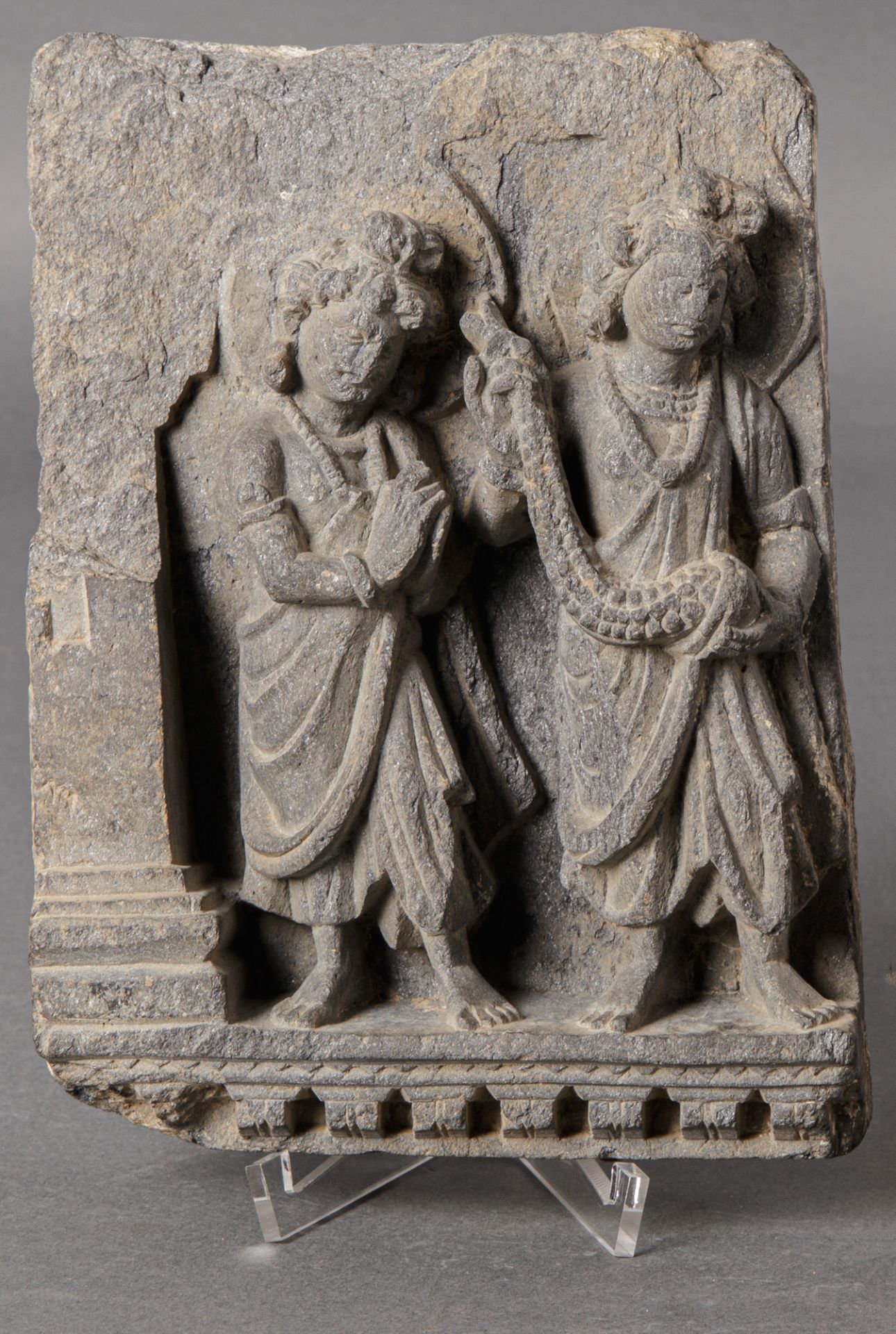 Bodhisattva-Relief, im Stil von Gandhara
