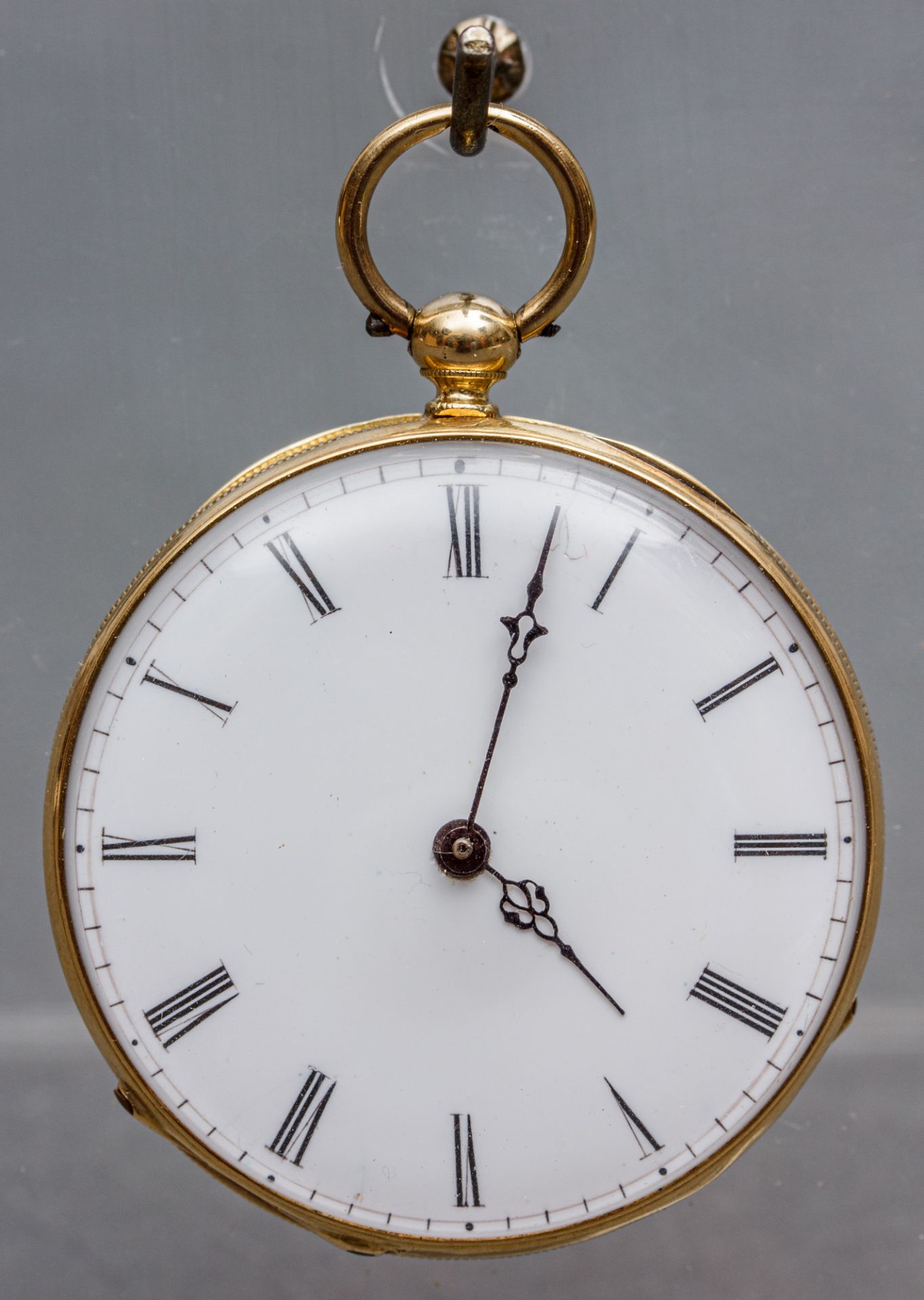 Taschenuhr, Échappement a Cylindre, um 1900, 750er GG