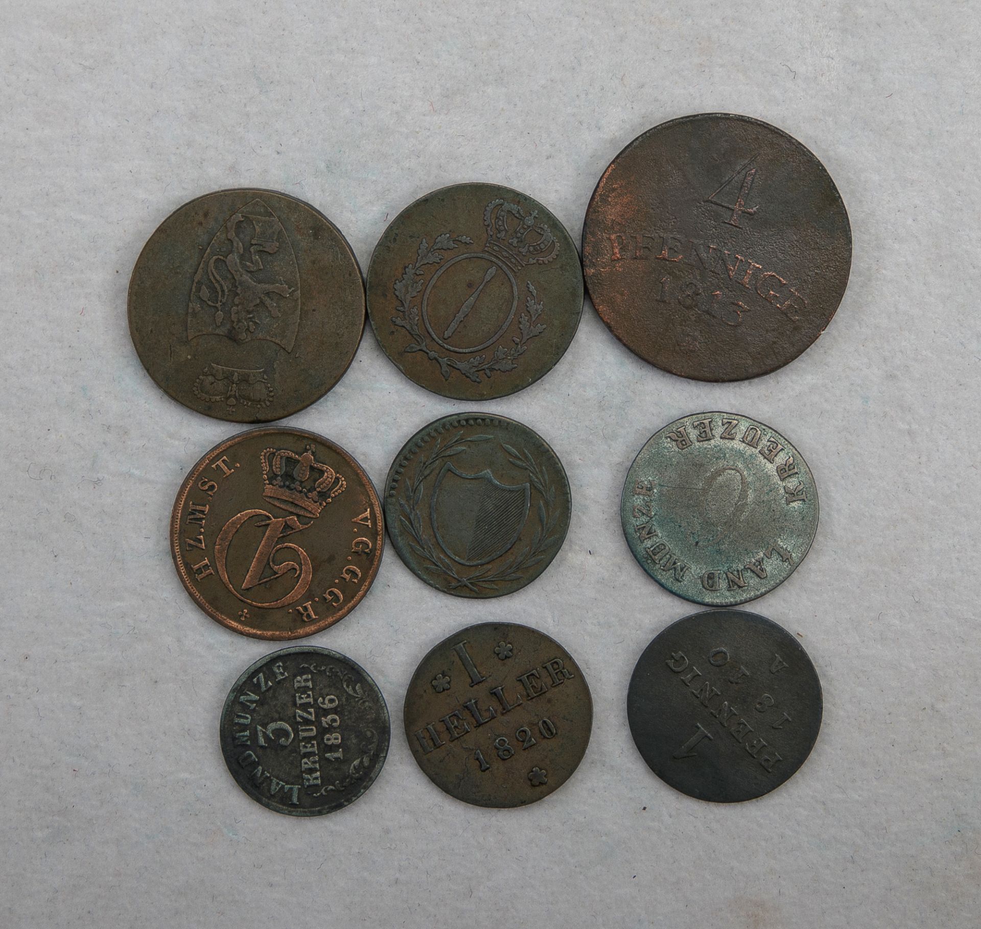 9 deutsche Kleinmünzen, A. 19. Jh. - Image 2 of 2
