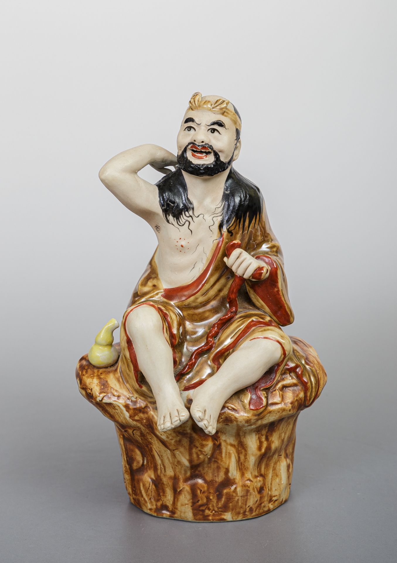 Unsterblichen-Figur (Li Tieguai), Shiwan-Ware, China, 20. Jh.