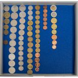 Konvolut 69 Münzen, saarländische Franken und Deutsche Mark