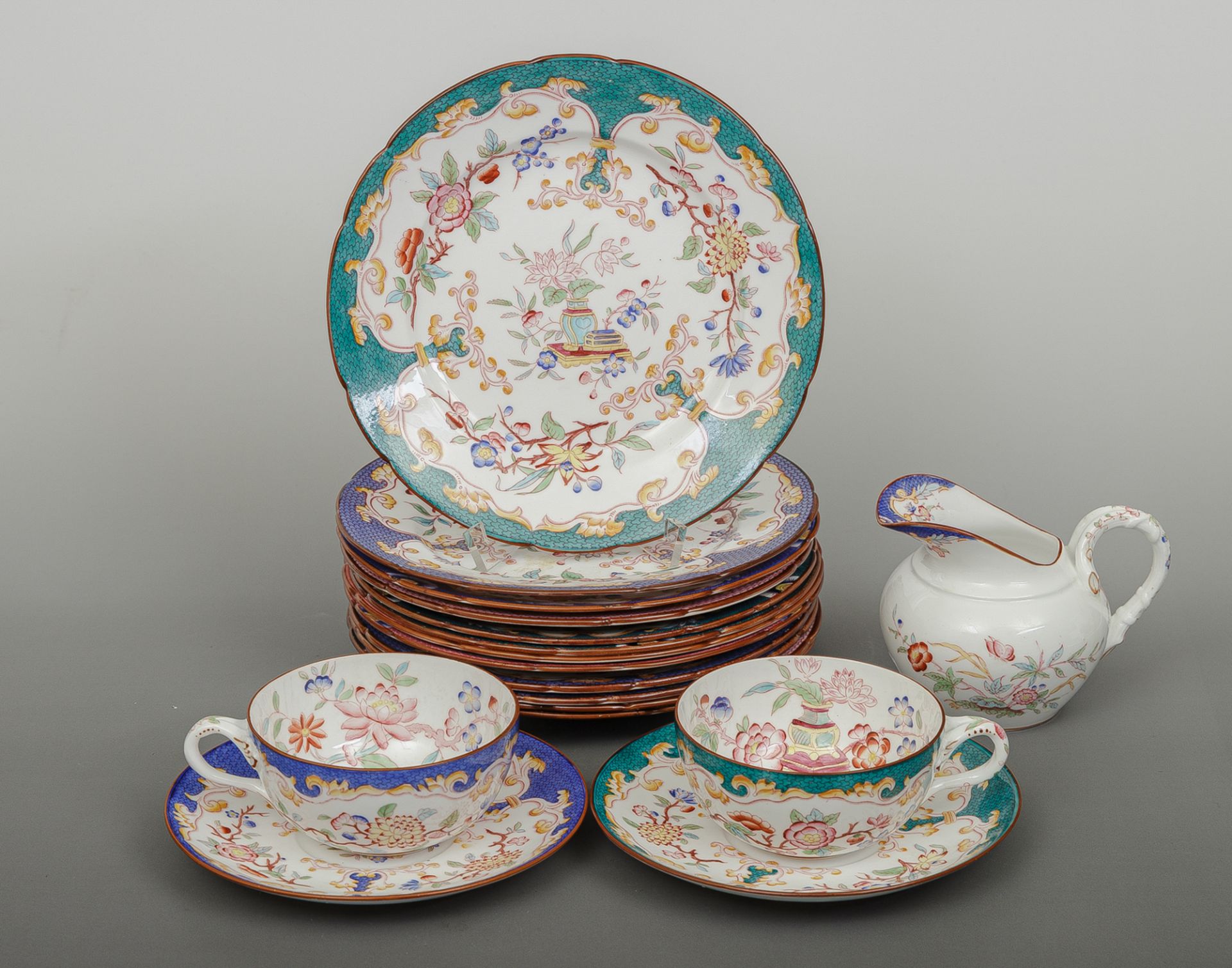 Utzschneider & Co., Sarreguemines (1780-1918), Kaffeeservice, 12 Personen - Bild 3 aus 6