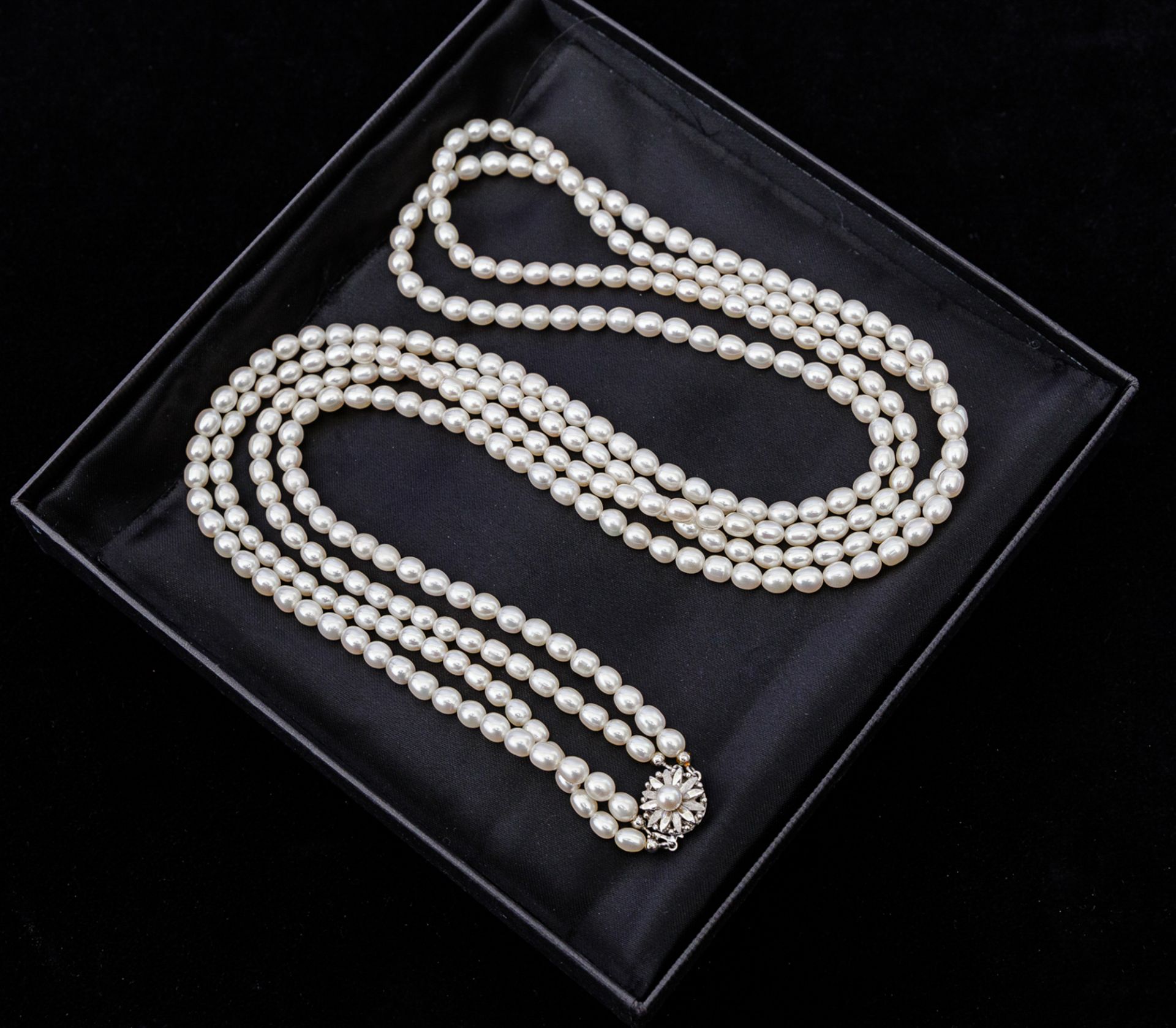 Große doppelreihige Perlenkette - Image 4 of 5