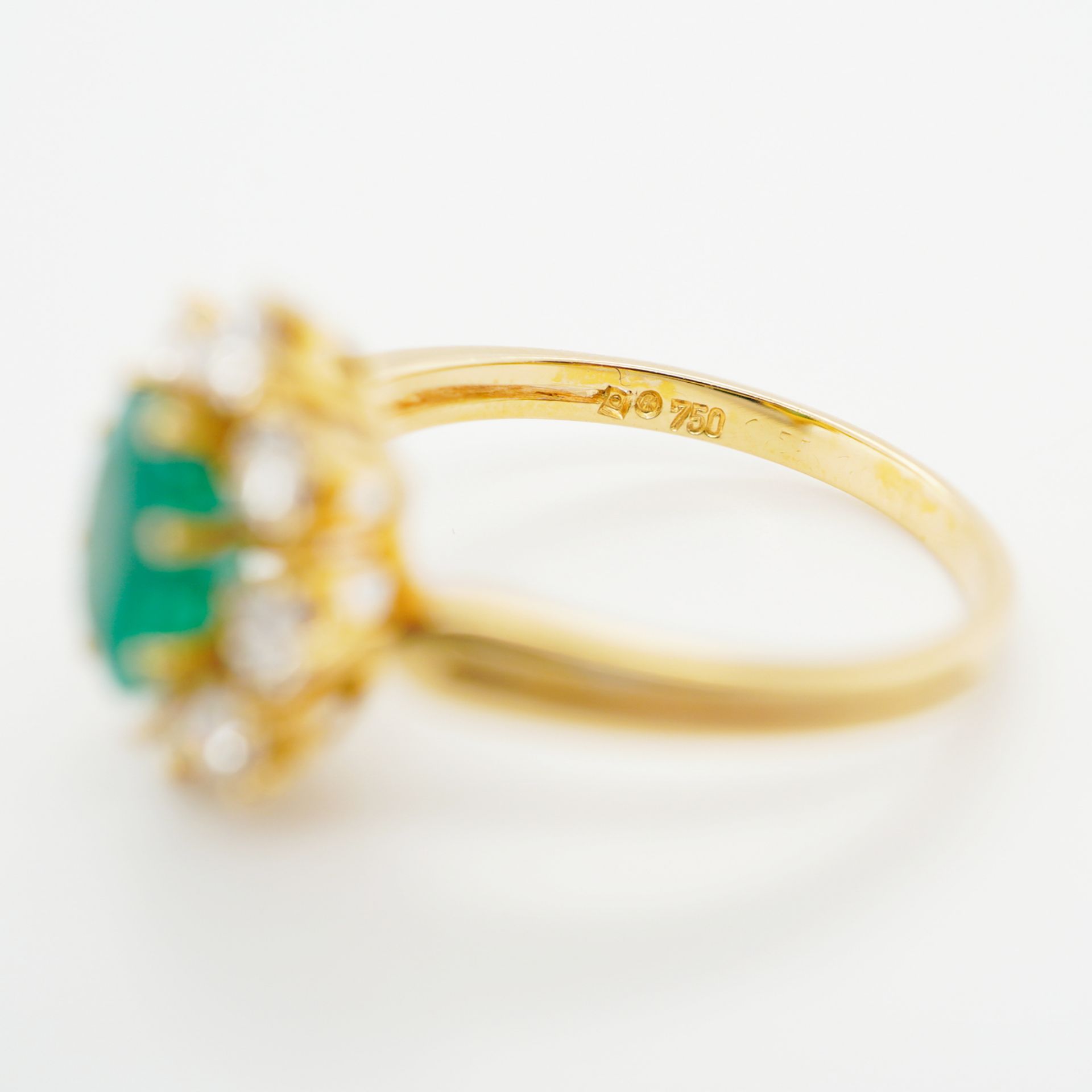 Ring mit Smaragd und Brillanten - Image 4 of 4