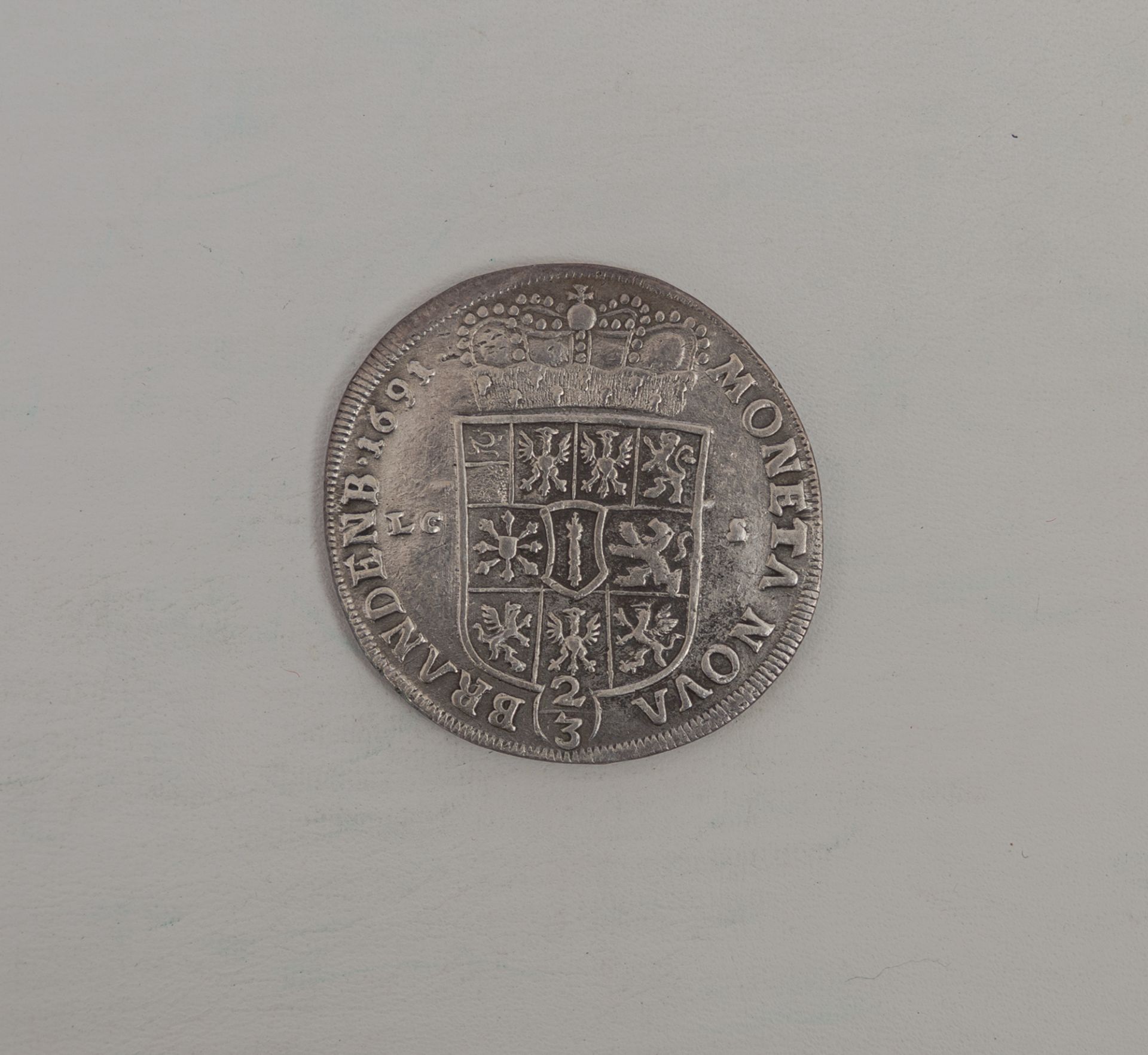 2/3 Taler, 1691, Brandenburg, Friedrich I. (III.)