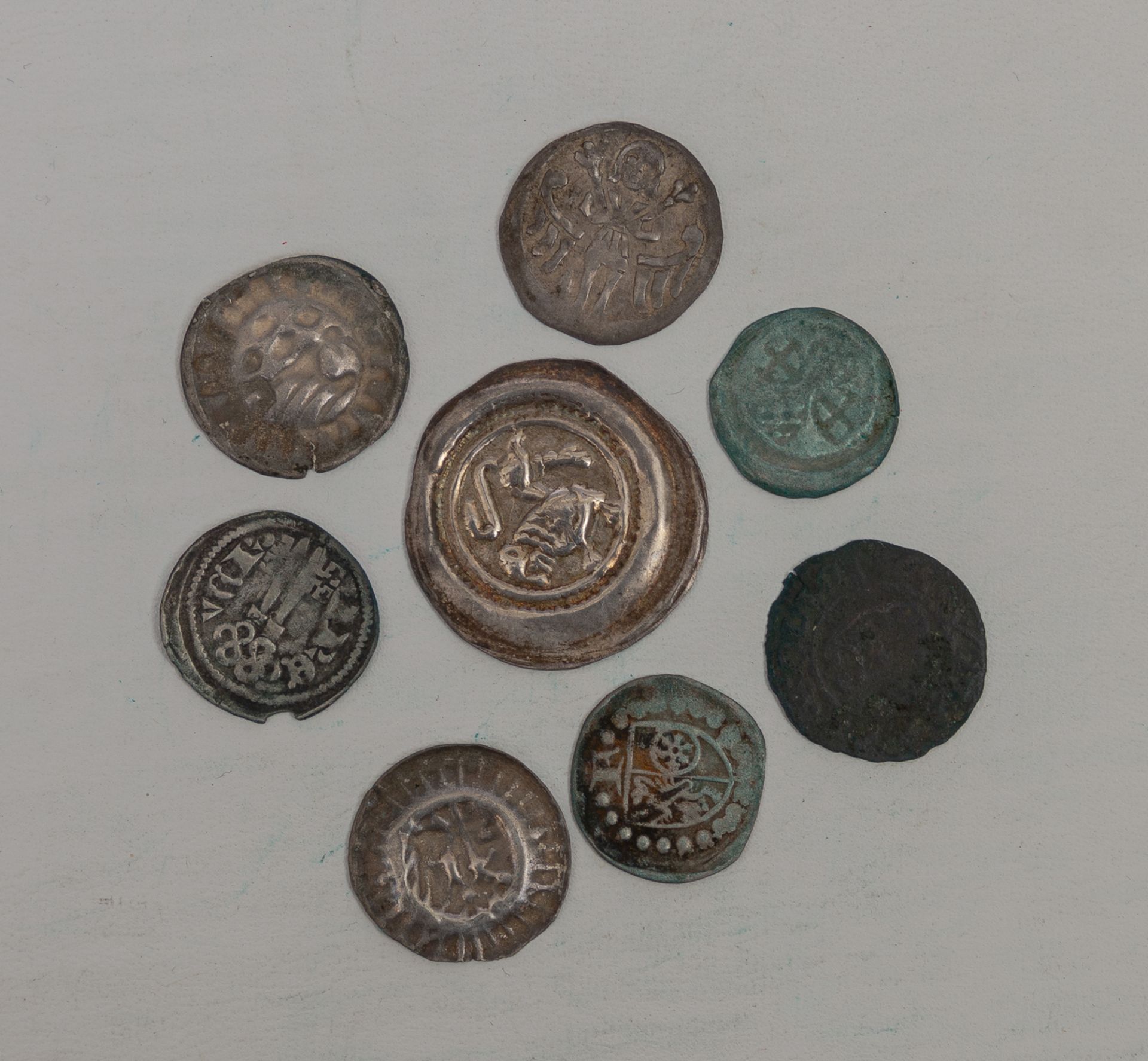 Acht deutsche Kleinmünzen, 13.-15. Jh. - Bild 2 aus 2