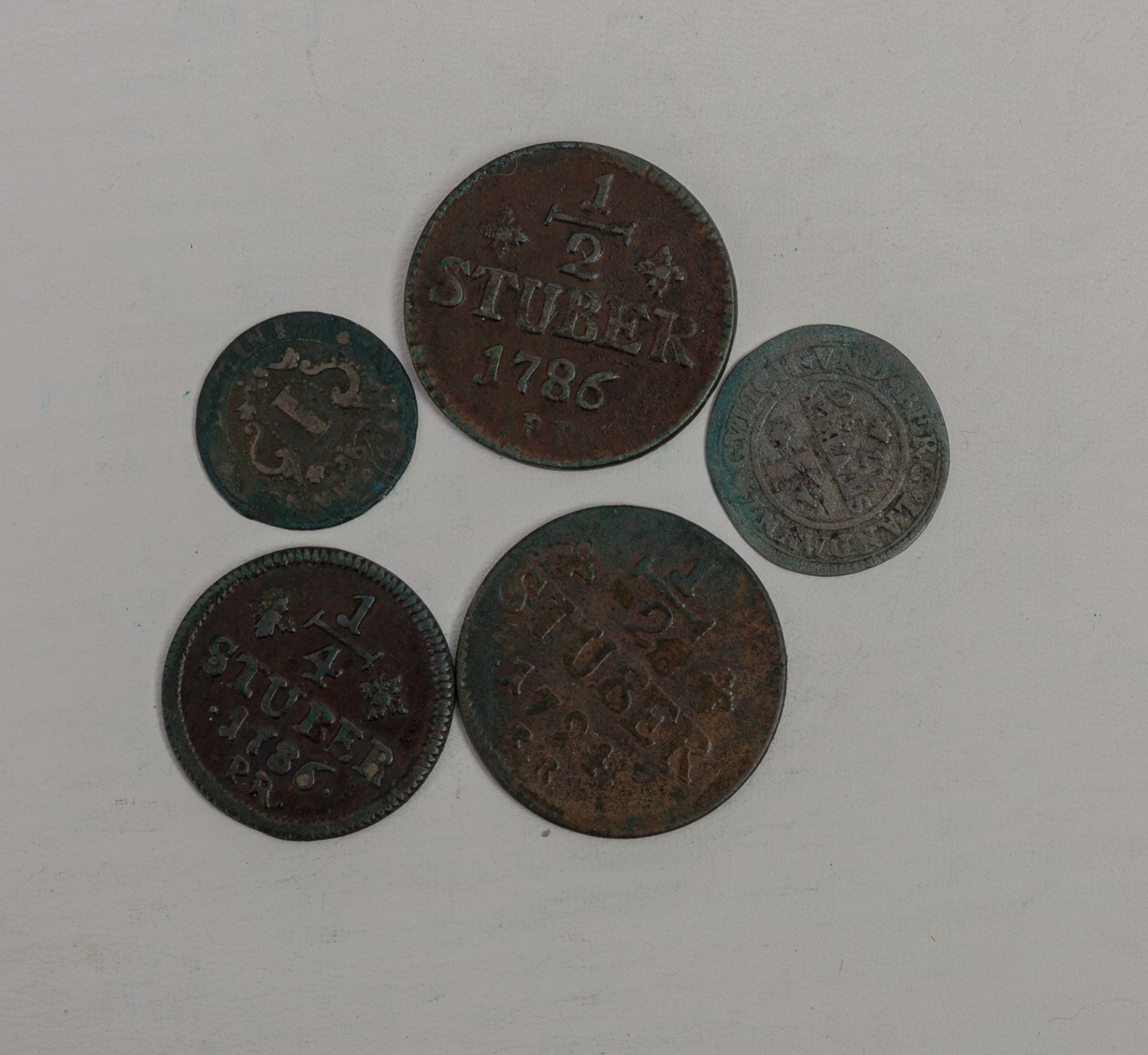 5 Kleinmünzen, Jülich-Berg/Waldeck, 18. Jh. - Bild 2 aus 2