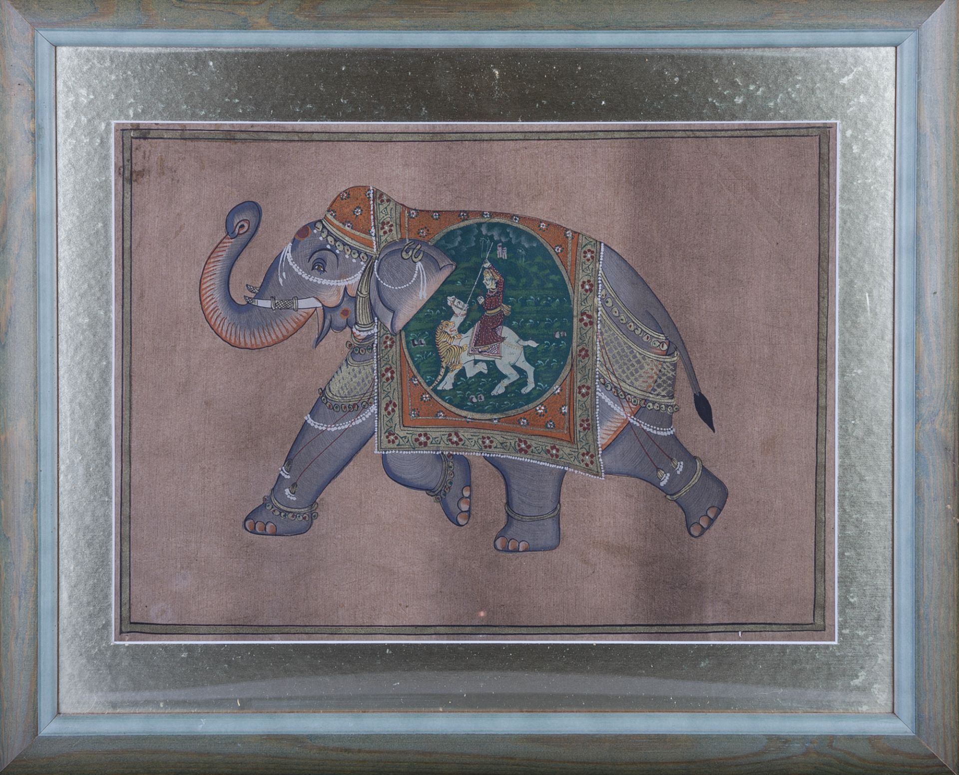 Indische Seidenmalerei