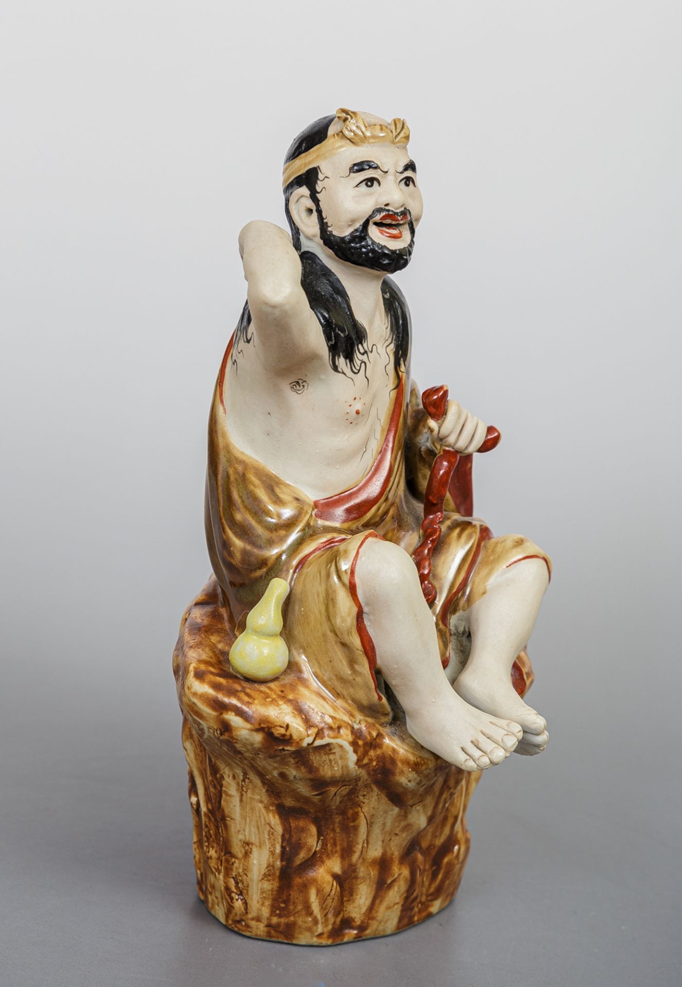 Unsterblichen-Figur (Li Tieguai), Shiwan-Ware, China, 20. Jh. - Image 2 of 4