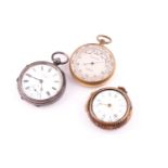 An 18th century pair cased verge pocket watch, by J Eley, London, white enamel dial with Roman