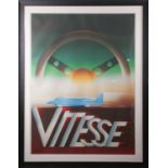 A large 20th-century advertising poster, by Razzia, 'Vitesse', originally produced as promotion