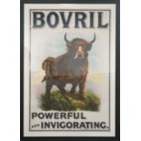 A large early 20th century 'Bovril' advertising poster, 'WH Smith & Son, Printers', depicting a