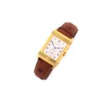 A Jaeger-LeCoultre Reverso Grande Taille Duoface 18ct yellow gold Ref. 270.1.54 with a 26x36 mm 18ct
