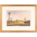 J H Key (19th century), 'View at Mahabalipuram', watercolour, 24.5 cm x 38.5 cm framed and glazed.