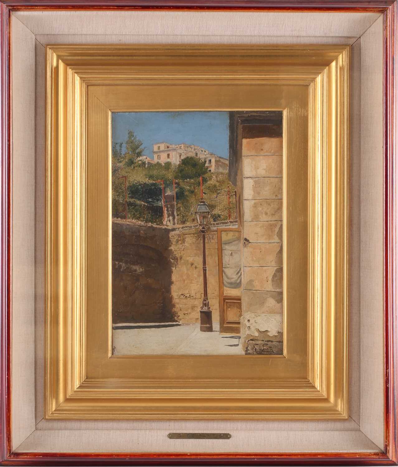 G de Santis, (19th/20th century), an Italian townscape, oil on canvas, signed to lower right corner,