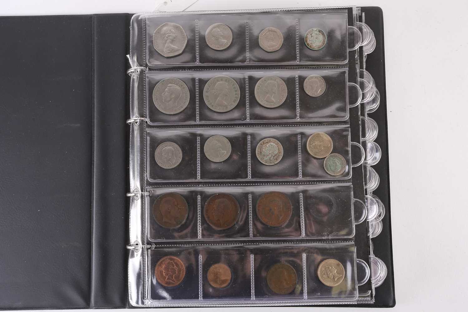 A lot consisting of a collection book of coins from all around the world including The United - Image 15 of 28