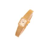 A Girard Perregaux Swiss hand-wound Lady's wristwatch with a 16.5 x 21mm plated case onto a mesh