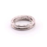 Bulgari. An 18ct white gold B-Zero ring; signed and numbered. Size R1/2. 8.5g