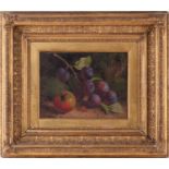 William Hughes (1842-1901) British, a still life study of fruit, oil on canvas, signed to lower left