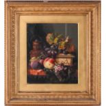 Ellen Ladell (1853-1928) British, a still life study of fruit, oil on canvas, signed to lower left