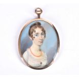 Attributed to Thomas Richmond (1771-1837), an early 19th-century portrait miniature on ivory, the