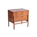 A 1960s/70s Arrebo Mobler of Denmark"Mid-Century Vintage " rosewood cocktail trolley, bearing