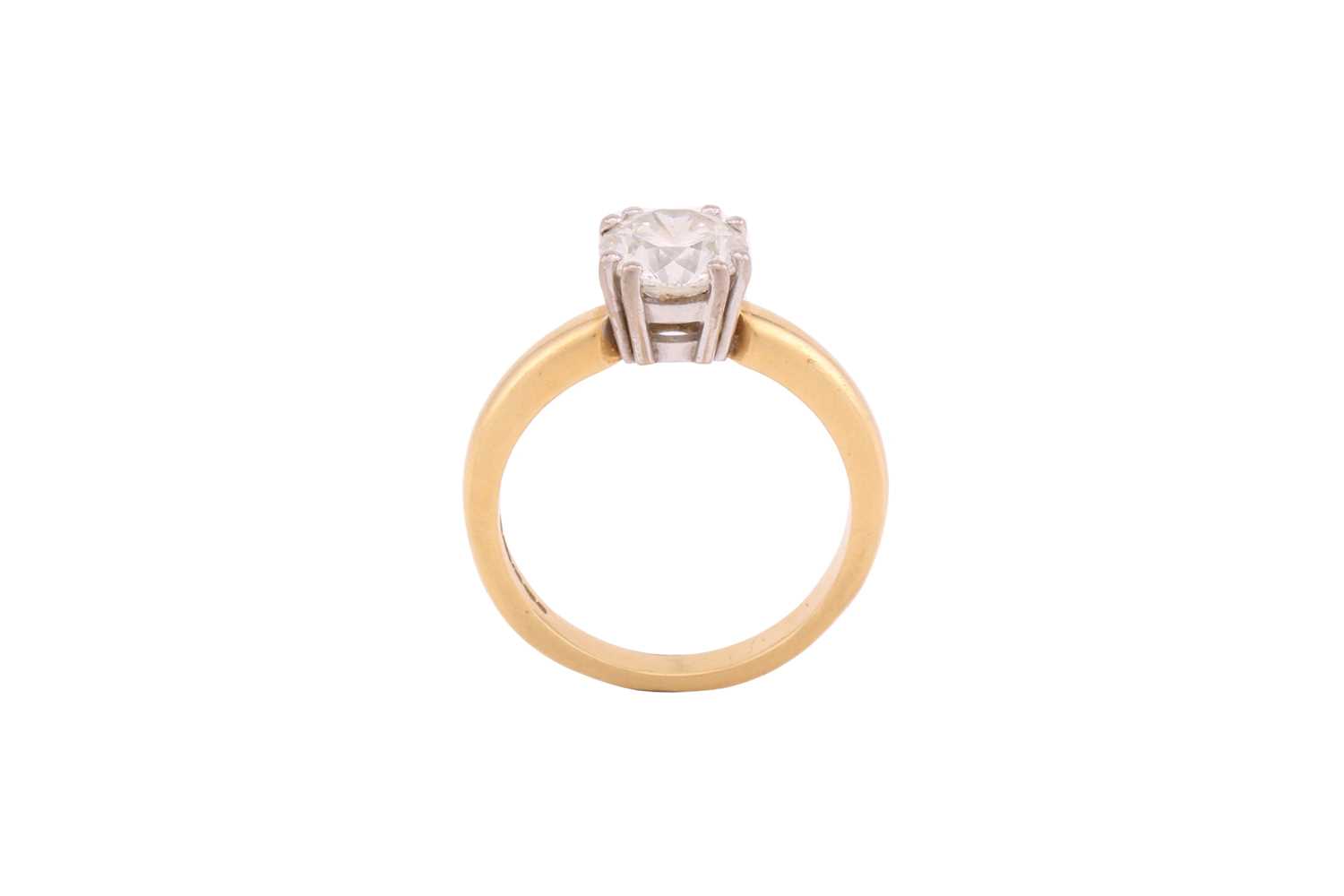 An 18ct gold diamond solitaire ring, with a round brilliant diamond weighing 1.58ct, H colour, VS2 - Image 2 of 10