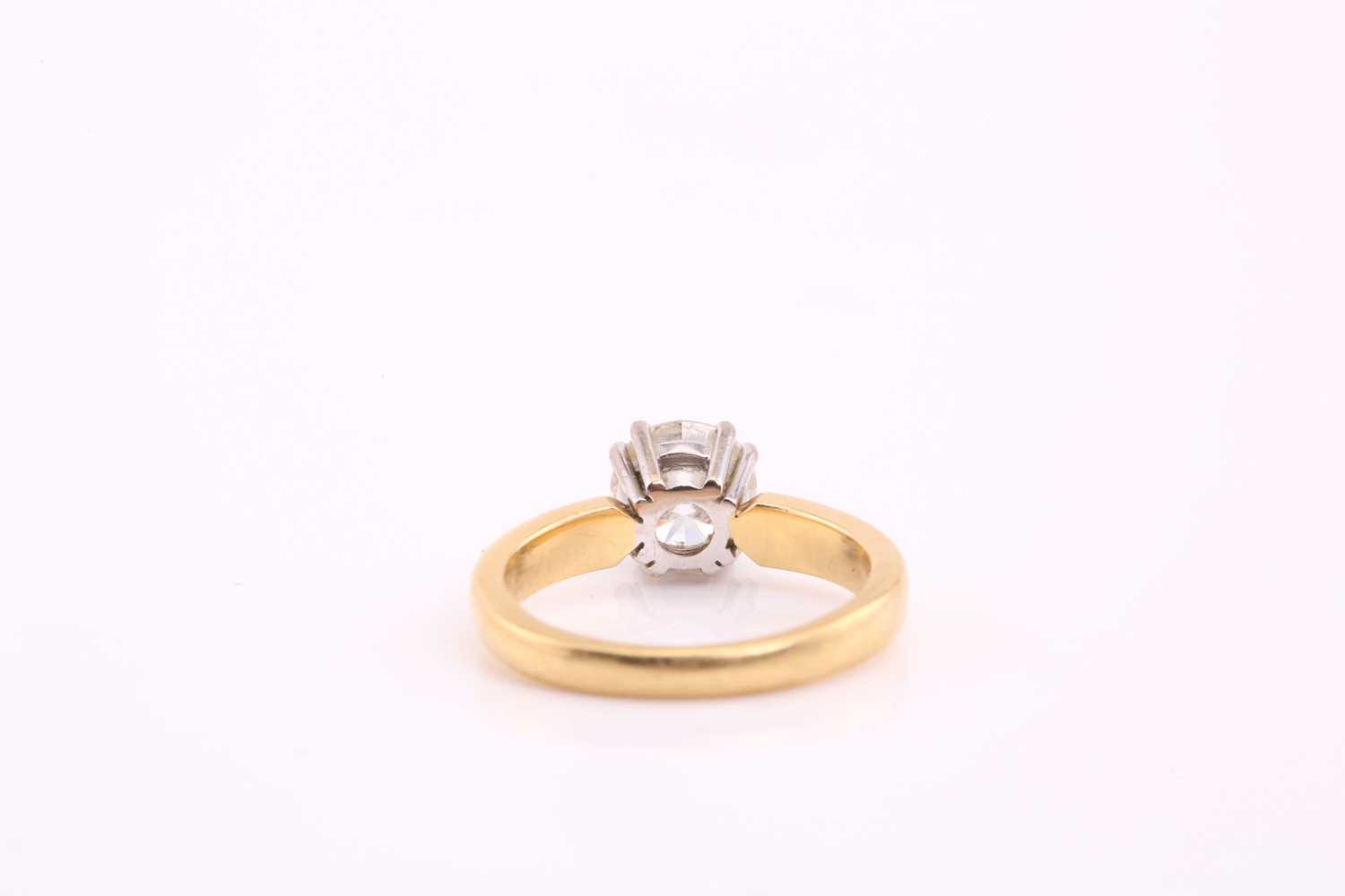 An 18ct gold diamond solitaire ring, with a round brilliant diamond weighing 1.58ct, H colour, VS2 - Image 6 of 10