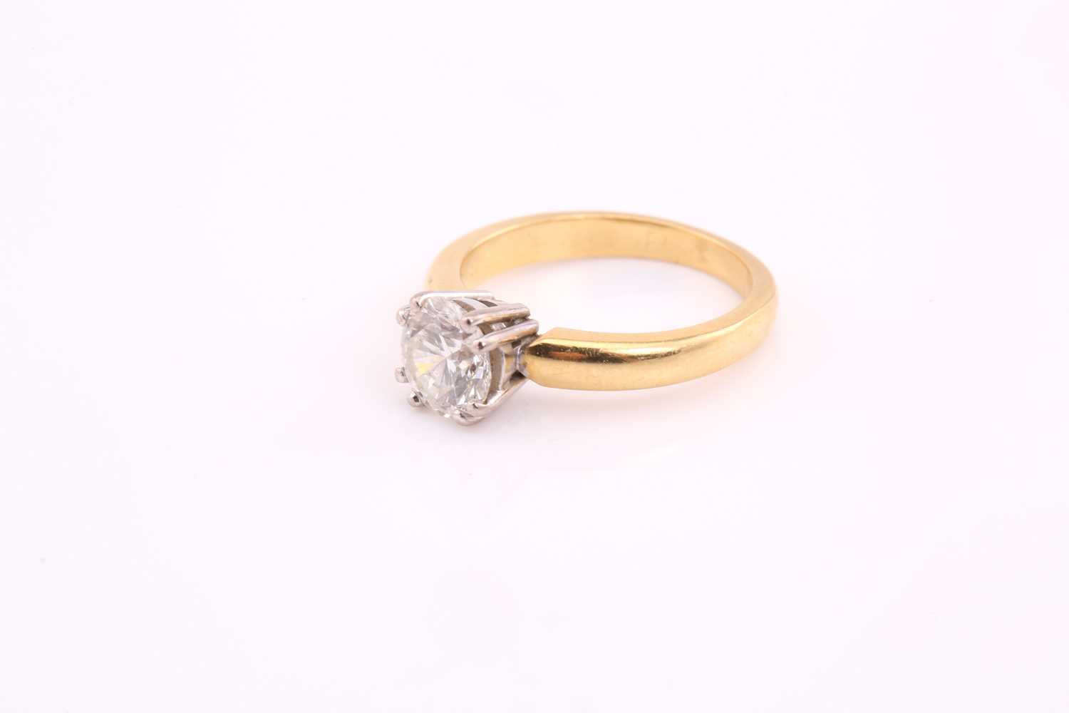 An 18ct gold diamond solitaire ring, with a round brilliant diamond weighing 1.58ct, H colour, VS2 - Image 4 of 10