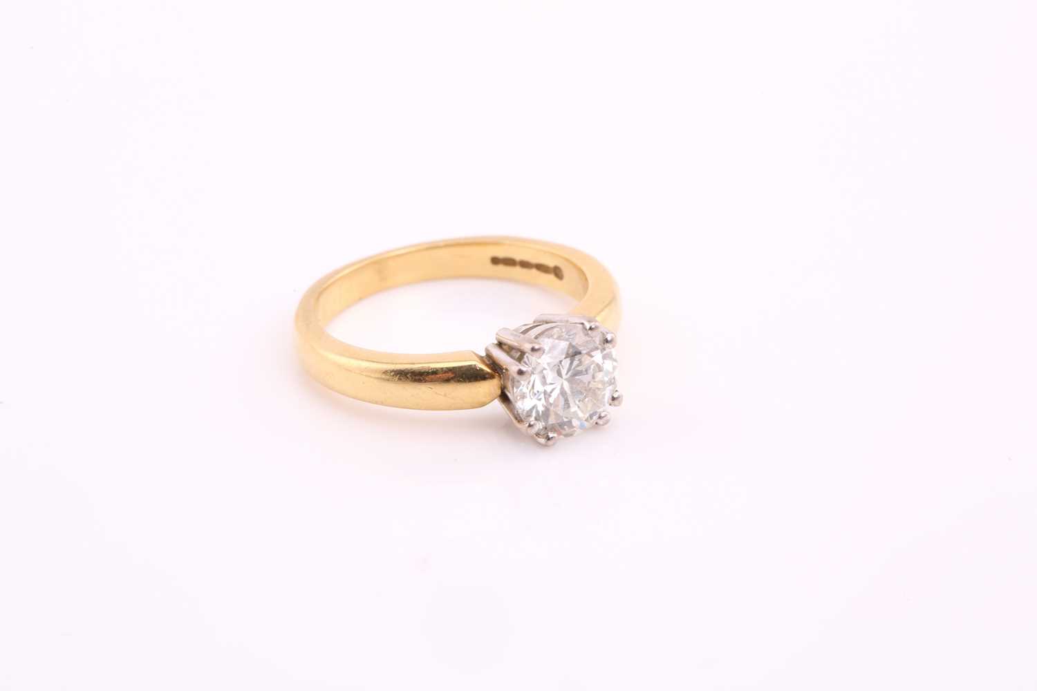 An 18ct gold diamond solitaire ring, with a round brilliant diamond weighing 1.58ct, H colour, VS2 - Image 5 of 10