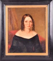 William Smith (act.1813-1859), a half-length portrait of a seated lady, oil on panel, signed and