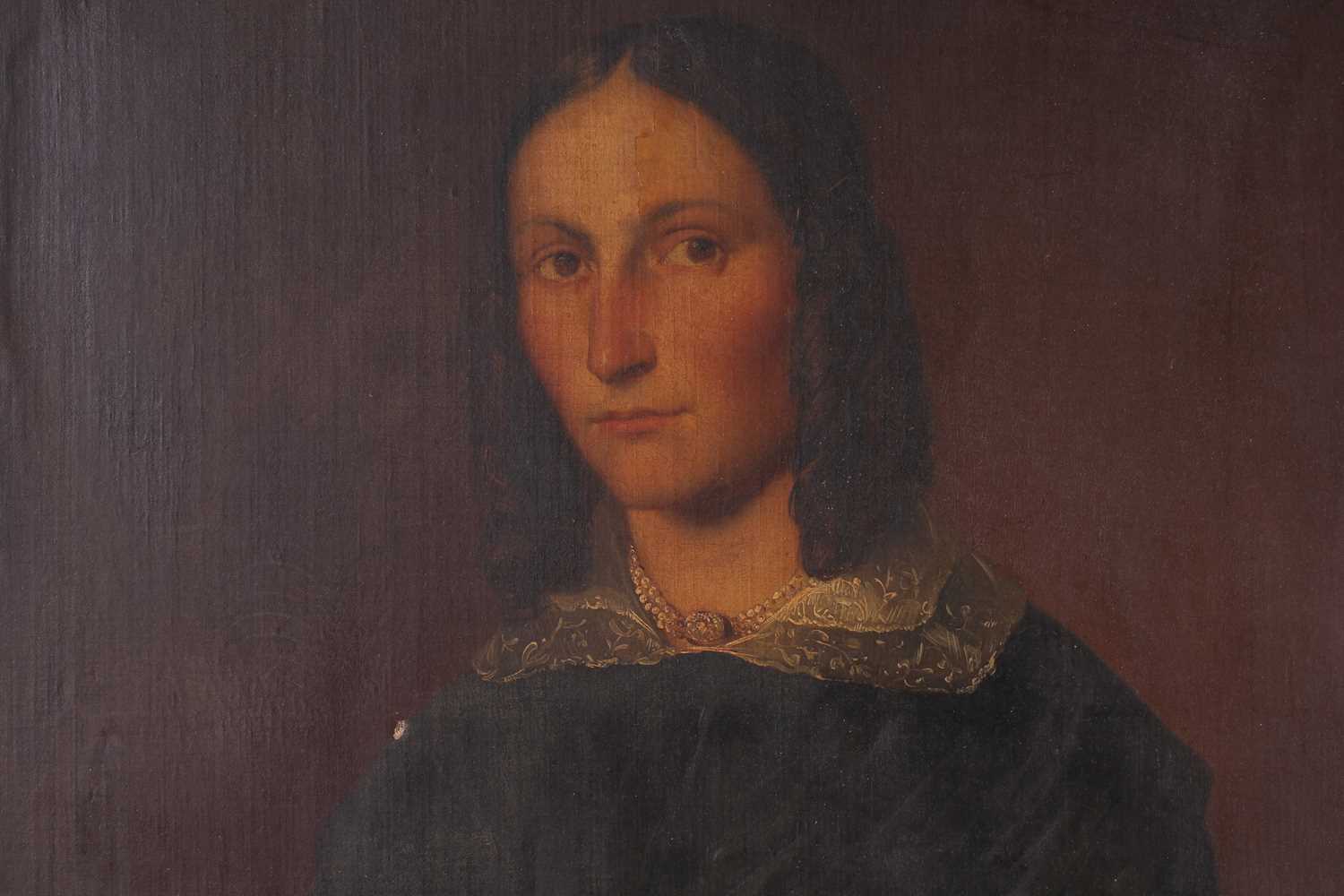 Casimir Van den Daele (1818-1880) Belgian, a pair of large portraits, oils on canvas, the sitters - Image 3 of 23