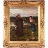 Walter Dendy Sadler (1854-1923) British, 'Temptation of St. Kevin', oil on canvas, signed to lower