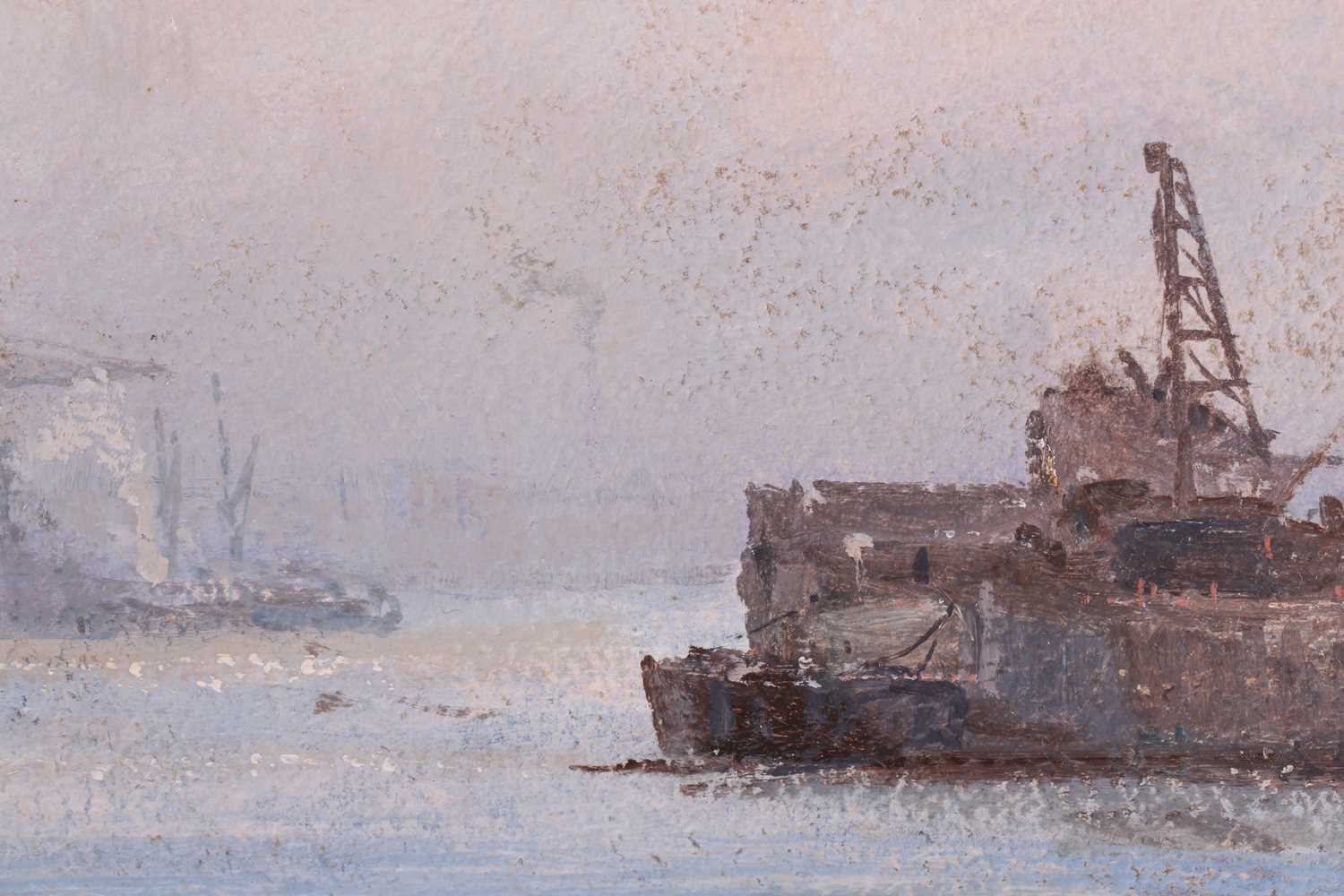 Arthur Burgess RI, ROI (1859-1957) British, 'Sugar and Spice', boats in an estuary, oil on panel, - Image 3 of 13