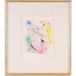 Joan Miro (1893-1983) Spanish, 'Feuilles Éparses' 1965, etching aquatint in colours, 20 cm x 17 cm