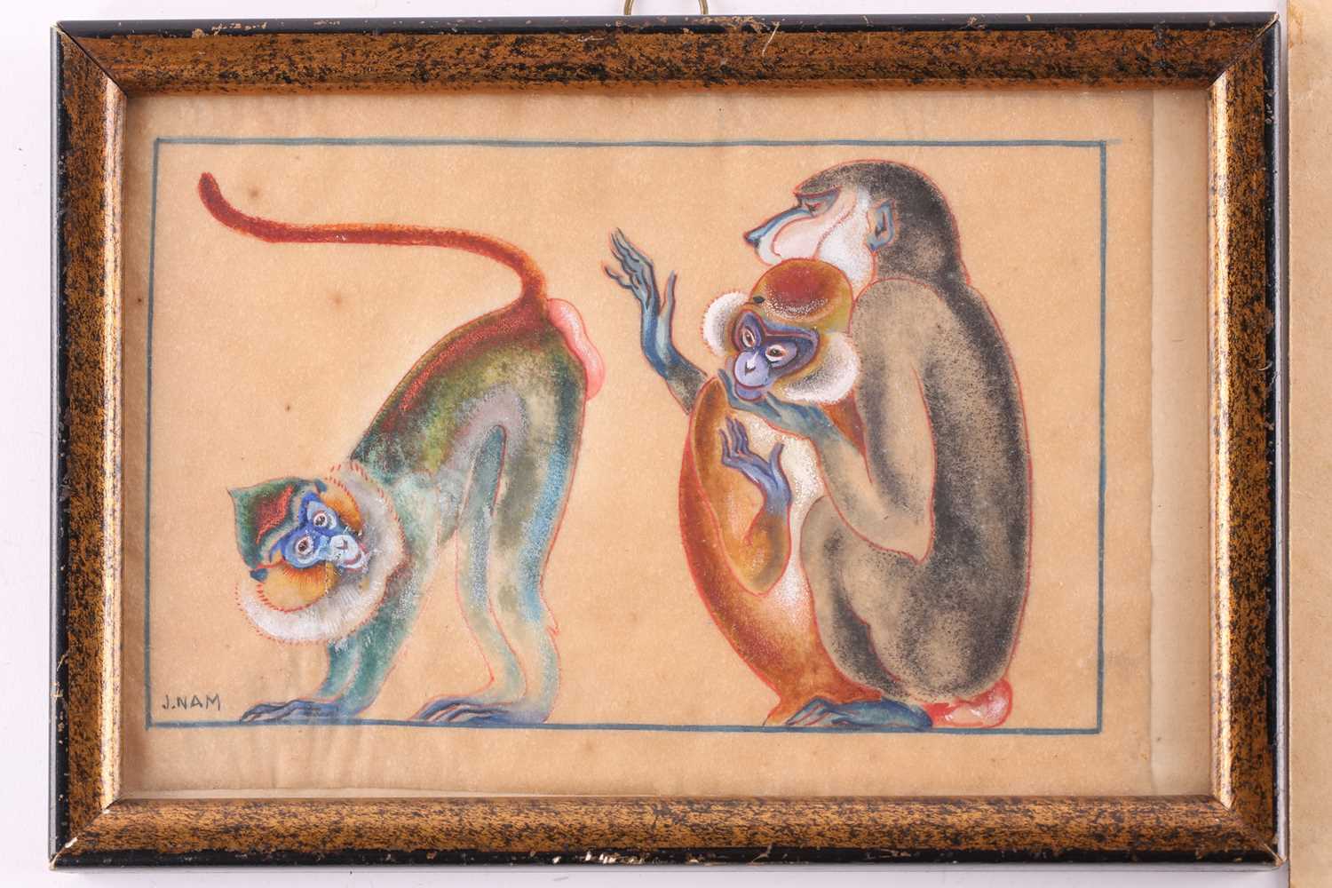 Jacques Lehman Nam (1881-1974) French, two watercolours, one depicting baboons, on paper and - Image 10 of 10