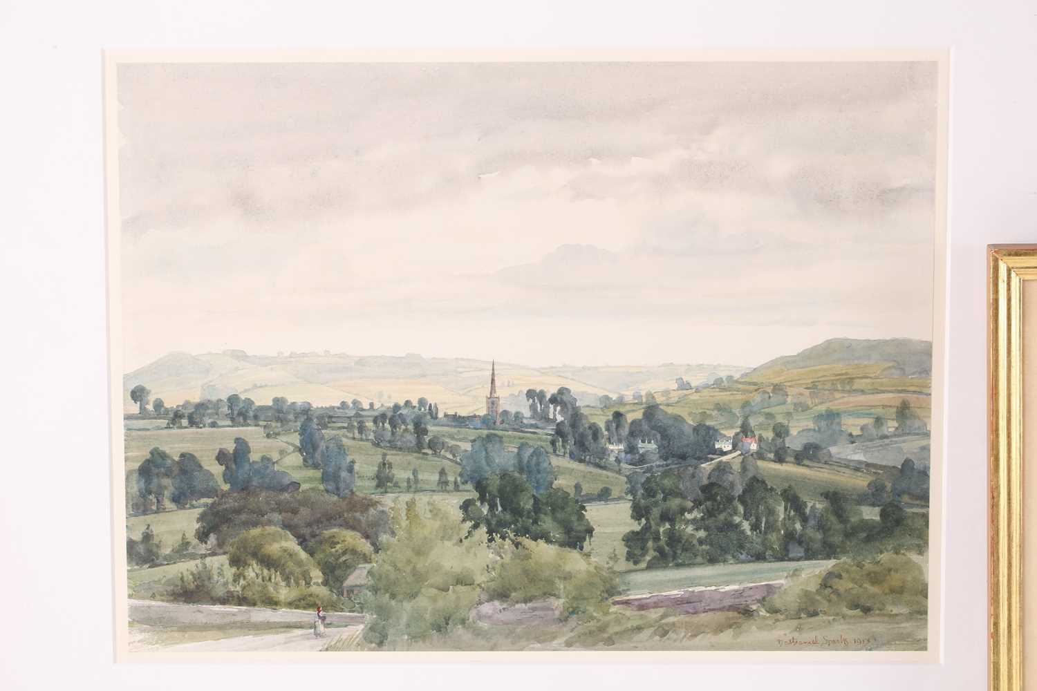 Anthony Vandyke Copley Fielding (1787-1855), 'Farm Buildings at Hendon', watercolour, 18.5 cm x 26.5 - Image 4 of 5