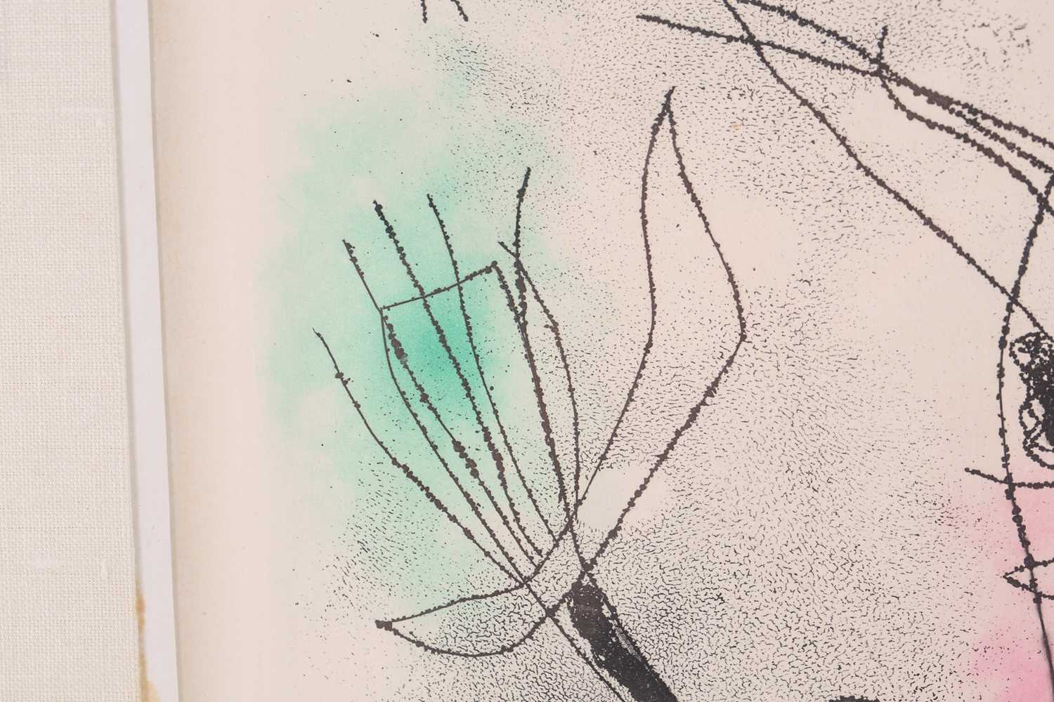 Joan Miro (1893-1983) Spanish, 'Feuilles Éparses' 1965, etching aquatint in colours, 20 cm x 17 cm - Image 4 of 8