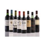 A collection of wine and port to include 75 cl Saint Emillion Grand Cru 2012, Les Granges Des Domain